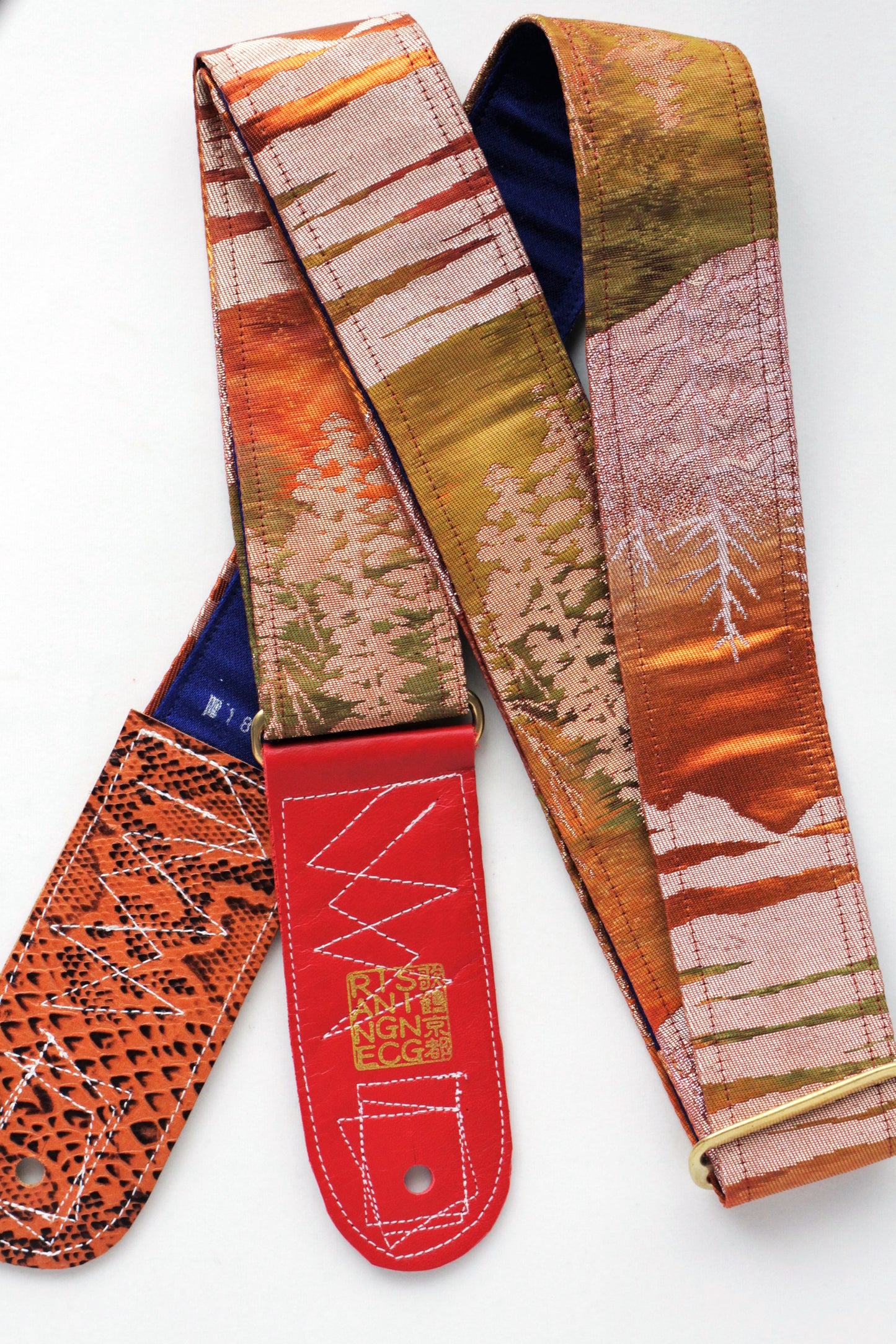 Singing Crane - Beautiful guitar strap - Kogare-bl (SC18151) 
