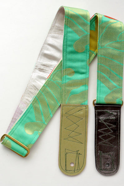 Singing Crane - Beautiful guitar strap - Hisui-pk (SC18171) 