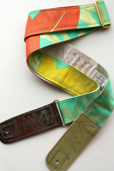 Singing Crane - Beautiful guitar strap - Hisui-pk (SC18171) 