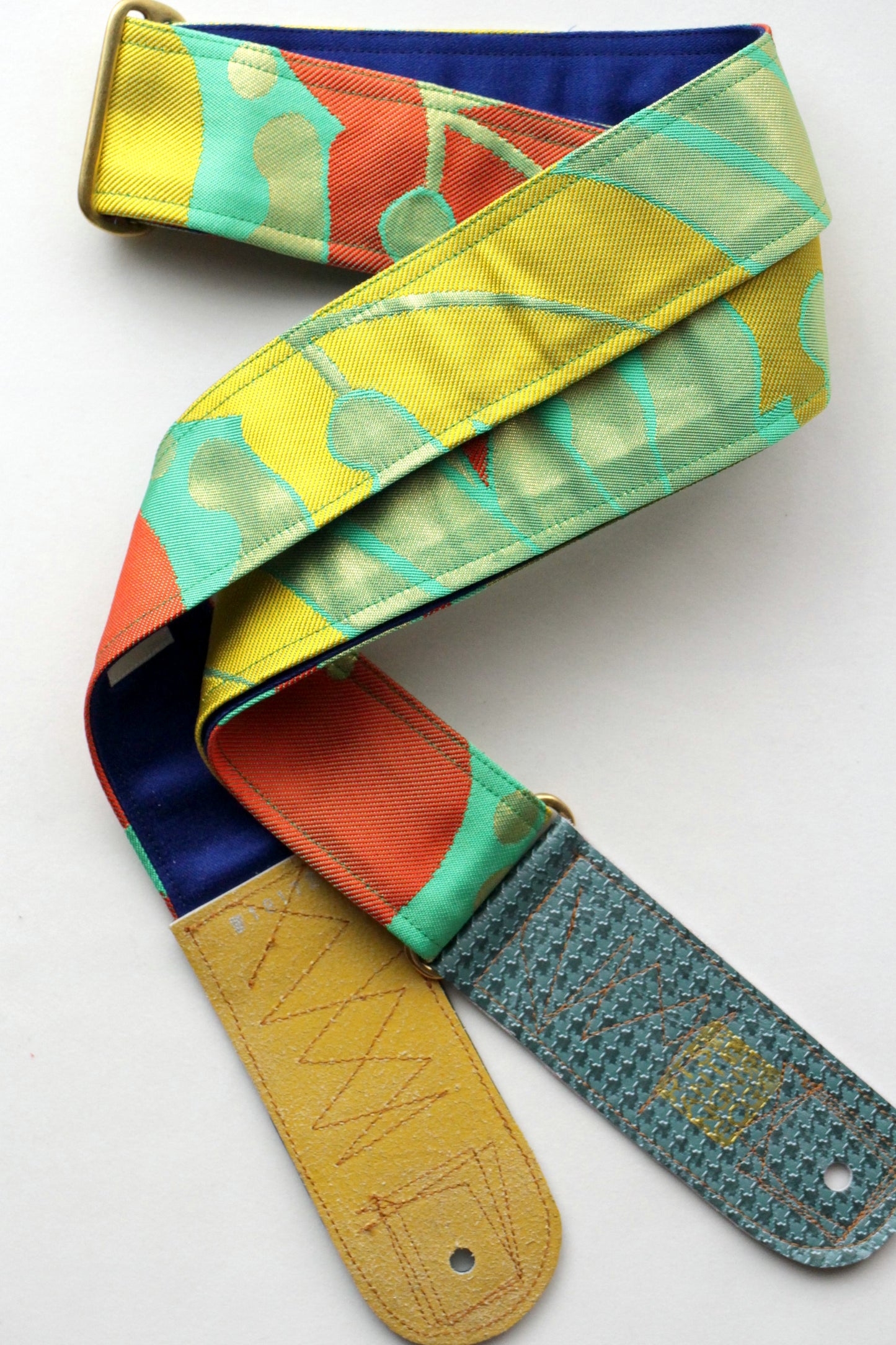 Singing Crane - Beautiful guitar strap - Hisui-bl (SC18172) 