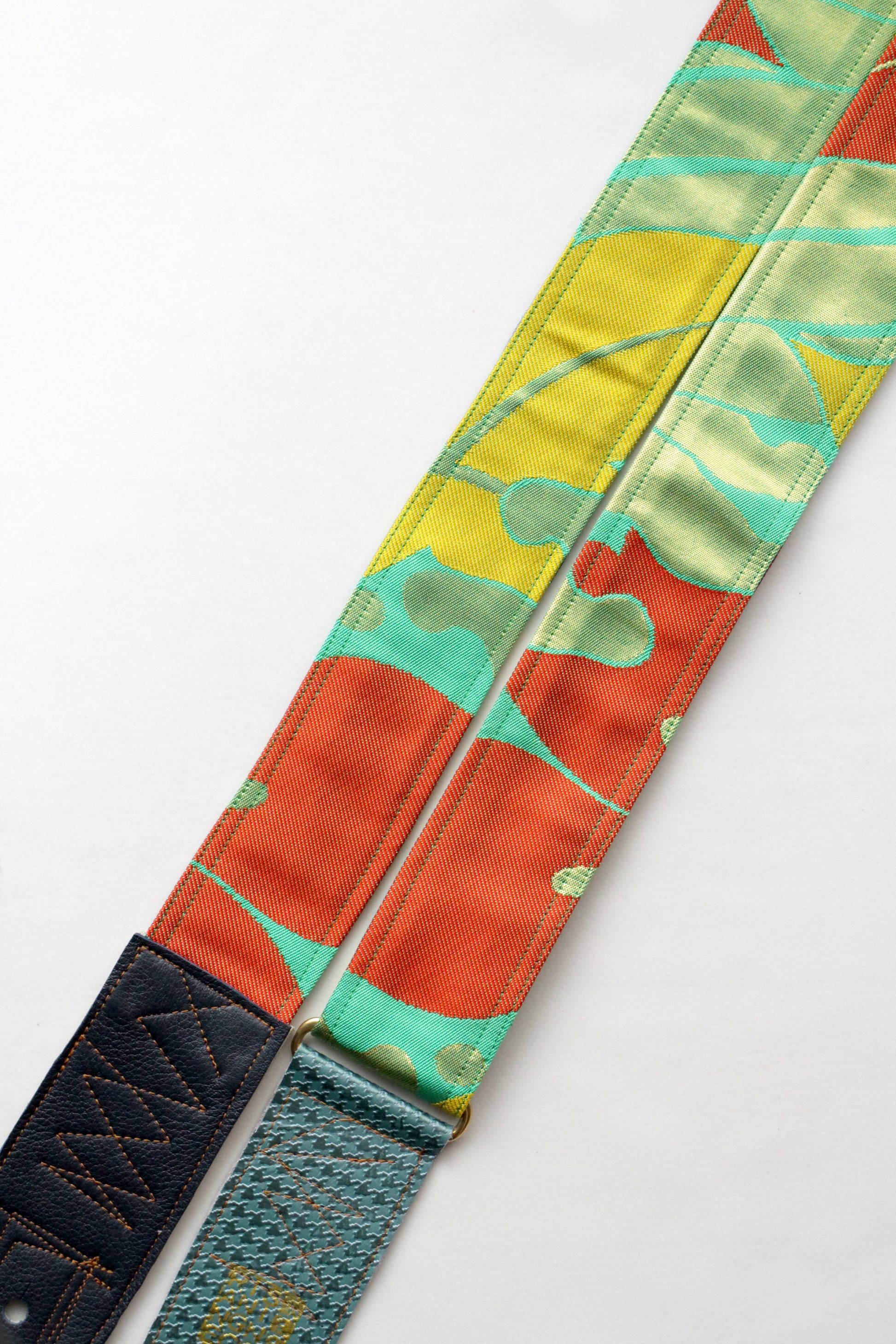 Singing Crane - Beautiful guitar strap - Hisui-bl (SC18172) 