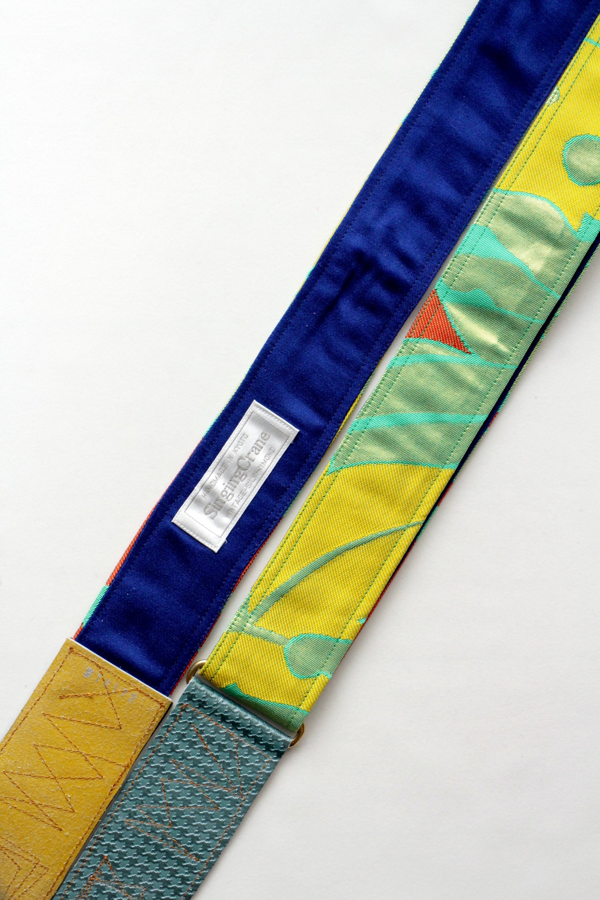 Singing Crane - Beautiful guitar strap - Hisui-bl (SC18172) 