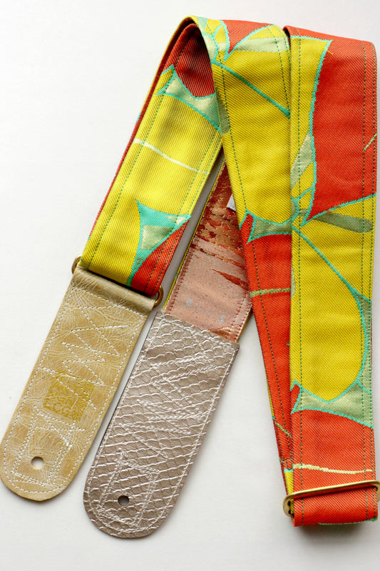 Singing Crane - Beautiful guitar strap - Hisui-mb (SC18173) 