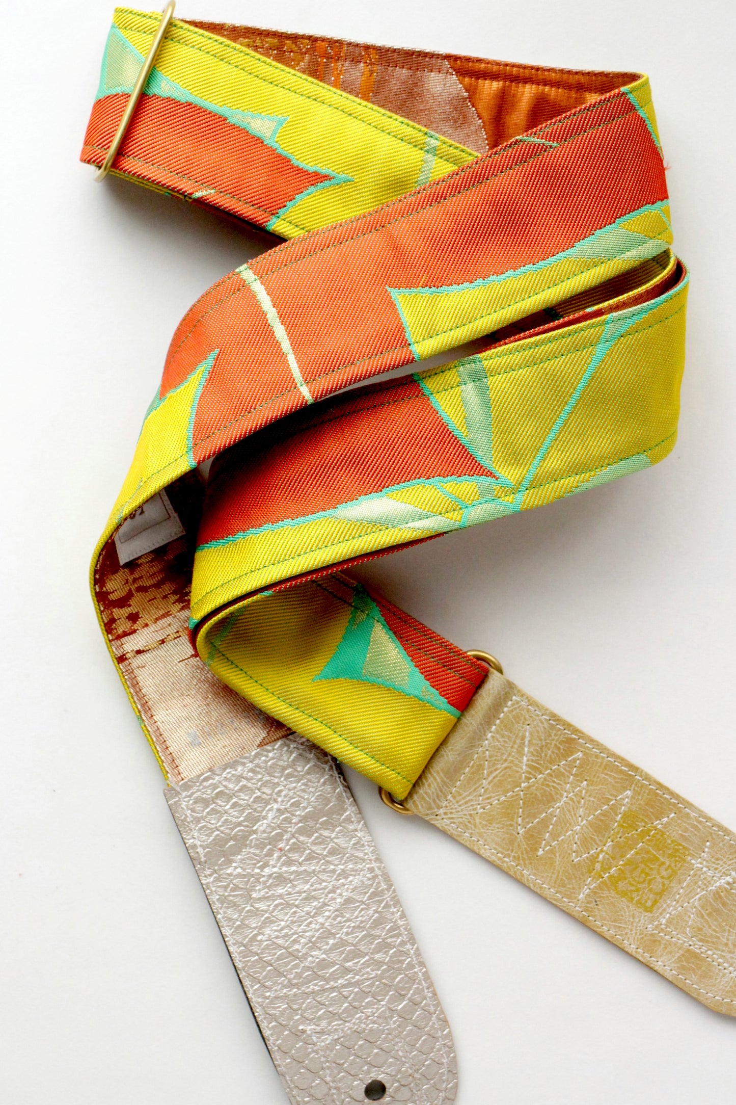 Singing Crane - Beautiful guitar strap - Hisui-mb (SC18173) 