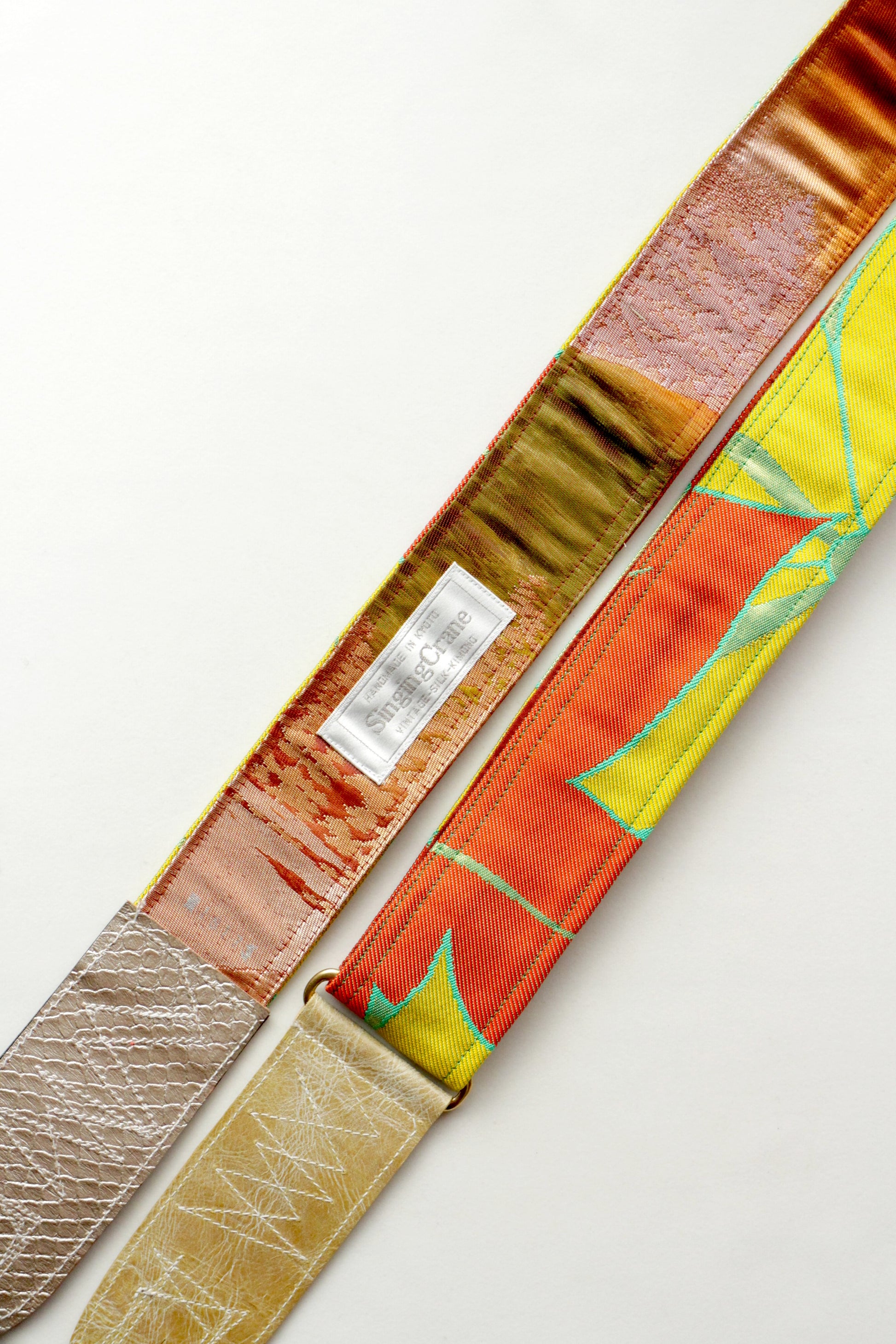 Singing Crane - Beautiful guitar strap - Hisui-mb (SC18173) 