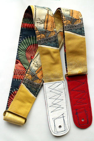 Singing Crane - Beautiful guitar strap - Kanaria-um (SC18193) 