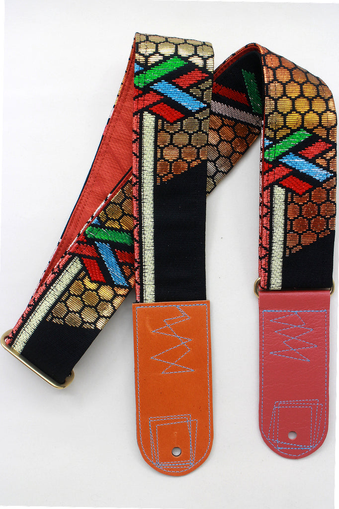 Unique and beautiful guitar strap [SC522012] - hand made in Japan