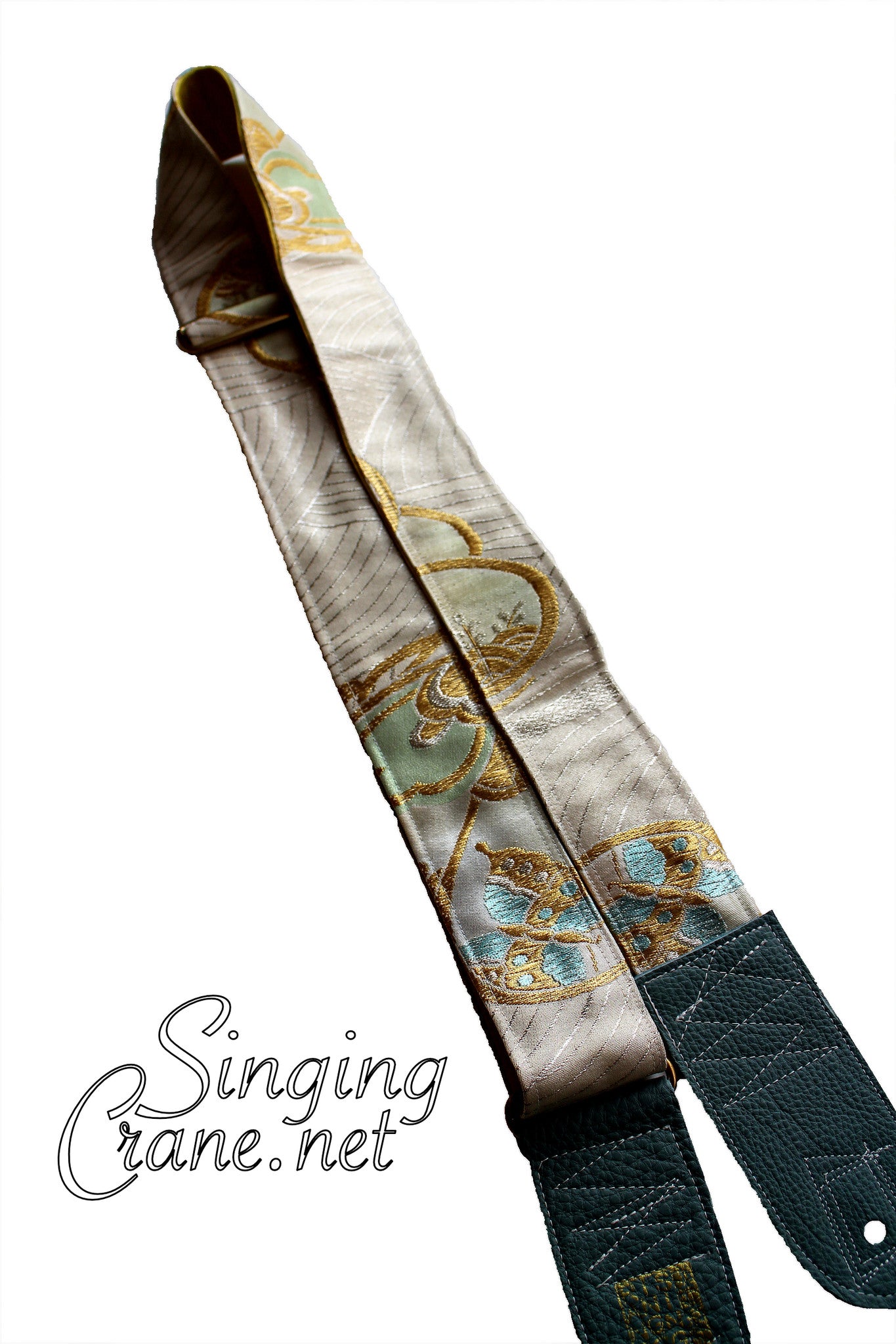 Singing Crane - Beautiful guitar strap - SC106315 : Unohana-yellow 