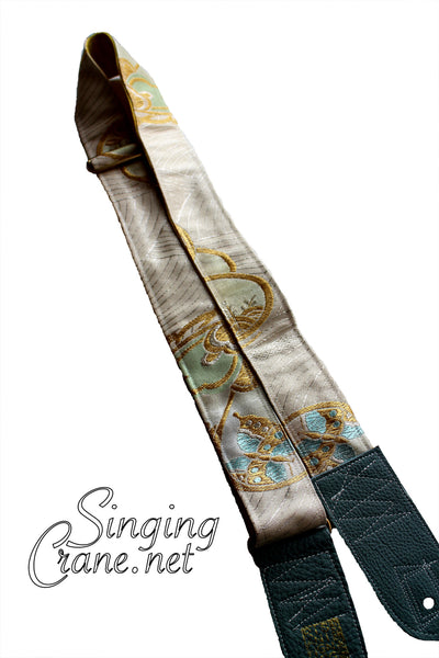Singing Crane - Beautiful guitar strap - SC106315 : Unohana-yellow 