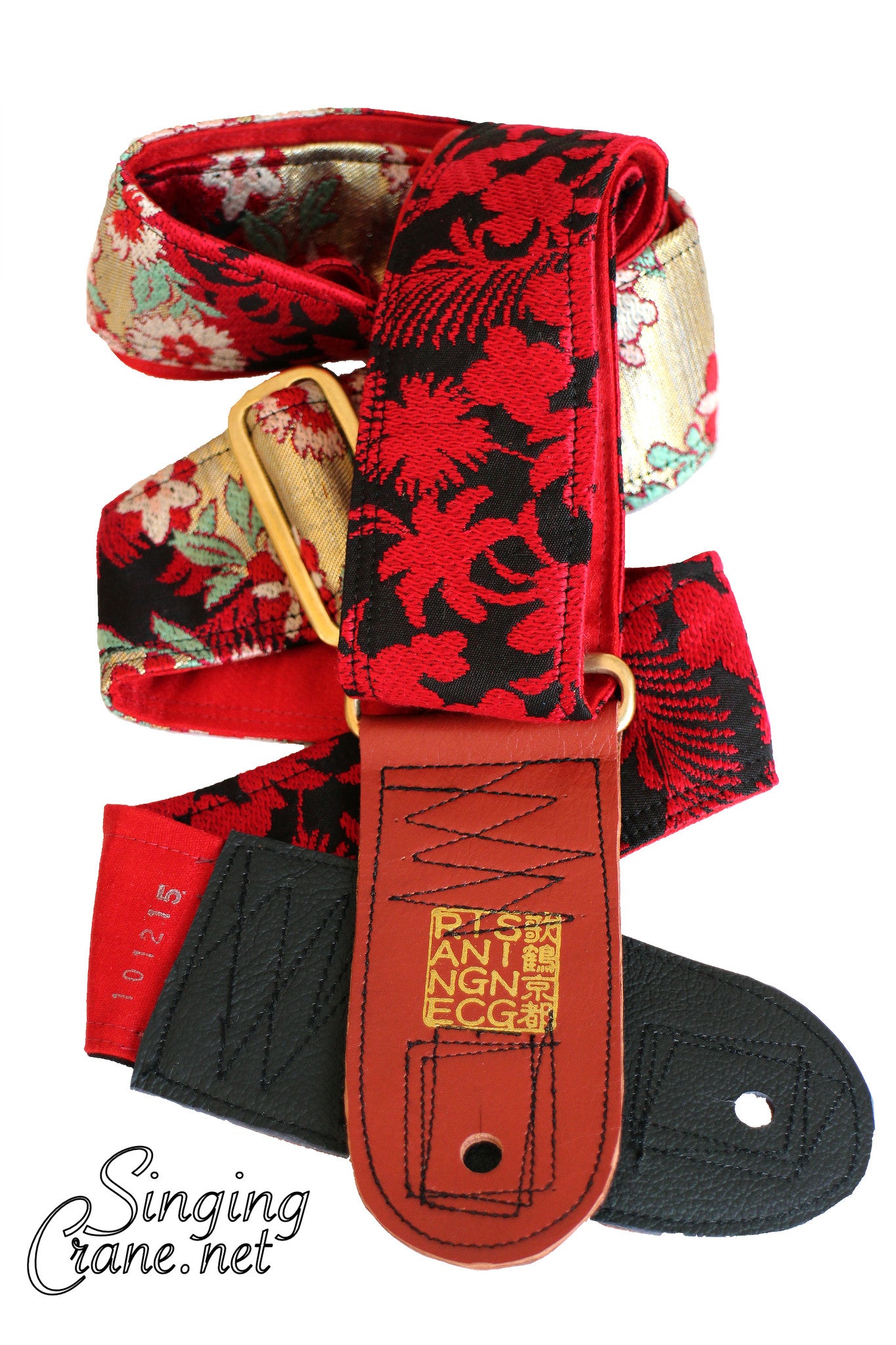 Singing Crane - Beautiful guitar strap - SC101215 : Roiro-red 