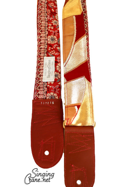 Singing Crane - Beautiful guitar strap - SC102215 : Beni-flower [only available on Reverb] 