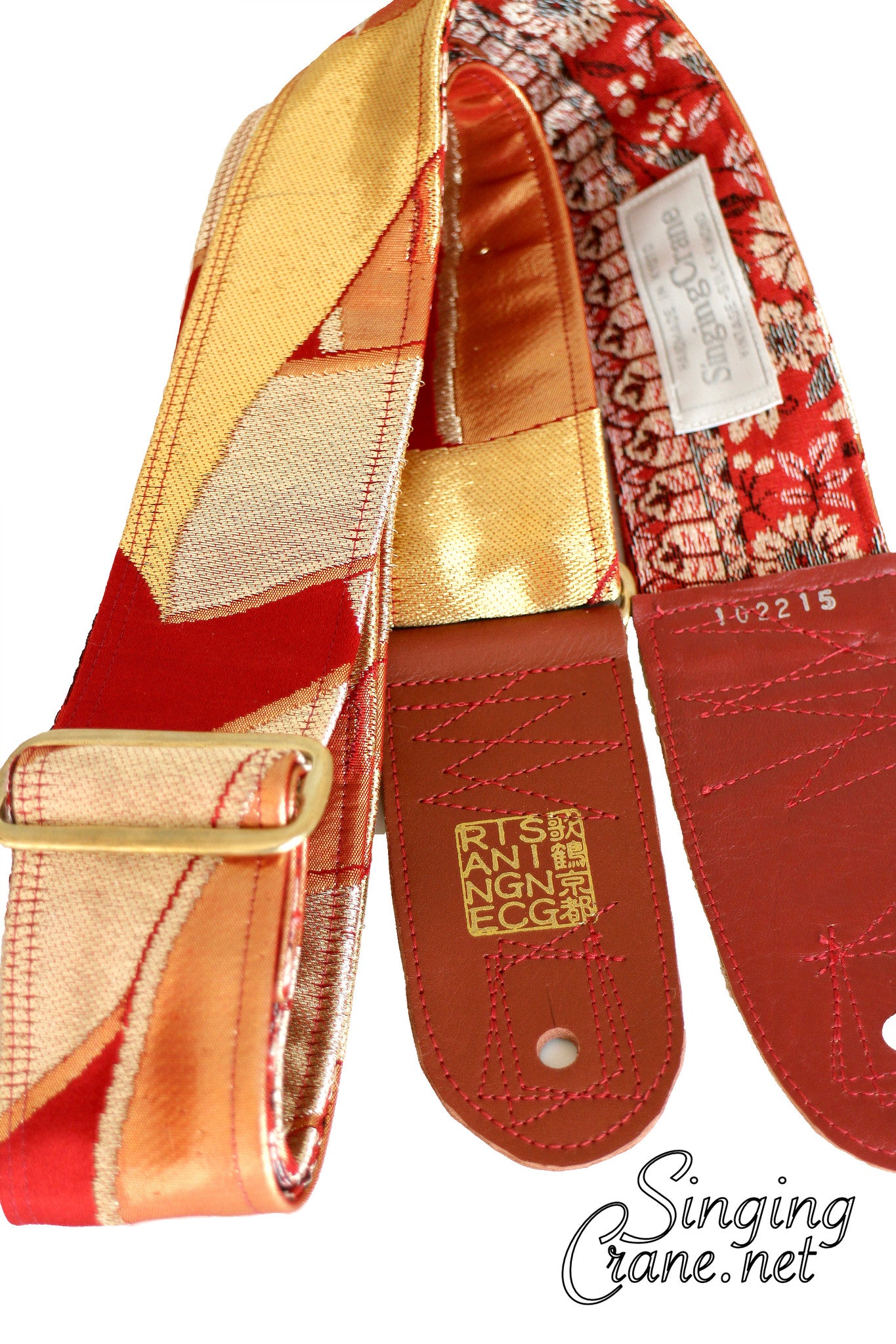 Singing Crane - Beautiful guitar strap - SC102215 : Beni-flower [only available on Reverb] 