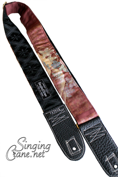 Singing Crane - Beautiful guitar strap - SC103215: Fuji-black [only available on Reverb] 