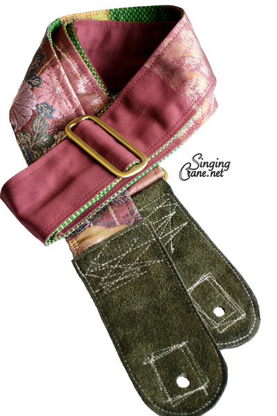 Singing Crane - Beautiful guitar strap - SC103315 : Fuji-green 