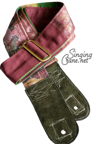 Singing Crane - Beautiful guitar strap - SC103315 : Fuji-green 