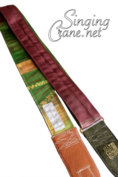 Singing Crane - Beautiful guitar strap - SC103315 : Fuji-green 