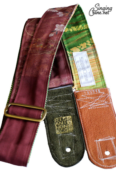 Singing Crane - Beautiful guitar strap - SC103315 : Fuji-green 