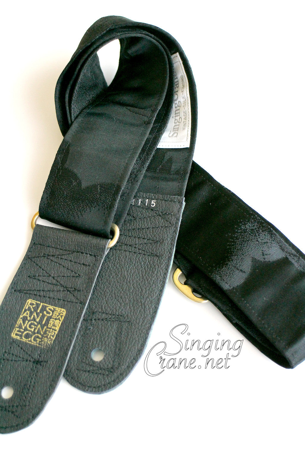 Singing Crane - Beautiful guitar strap - SC104115 : Shikkoku-original =SALE= 