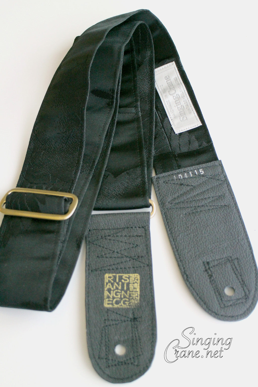 Singing Crane - Beautiful guitar strap - SC104115 : Shikkoku-original =SALE= 