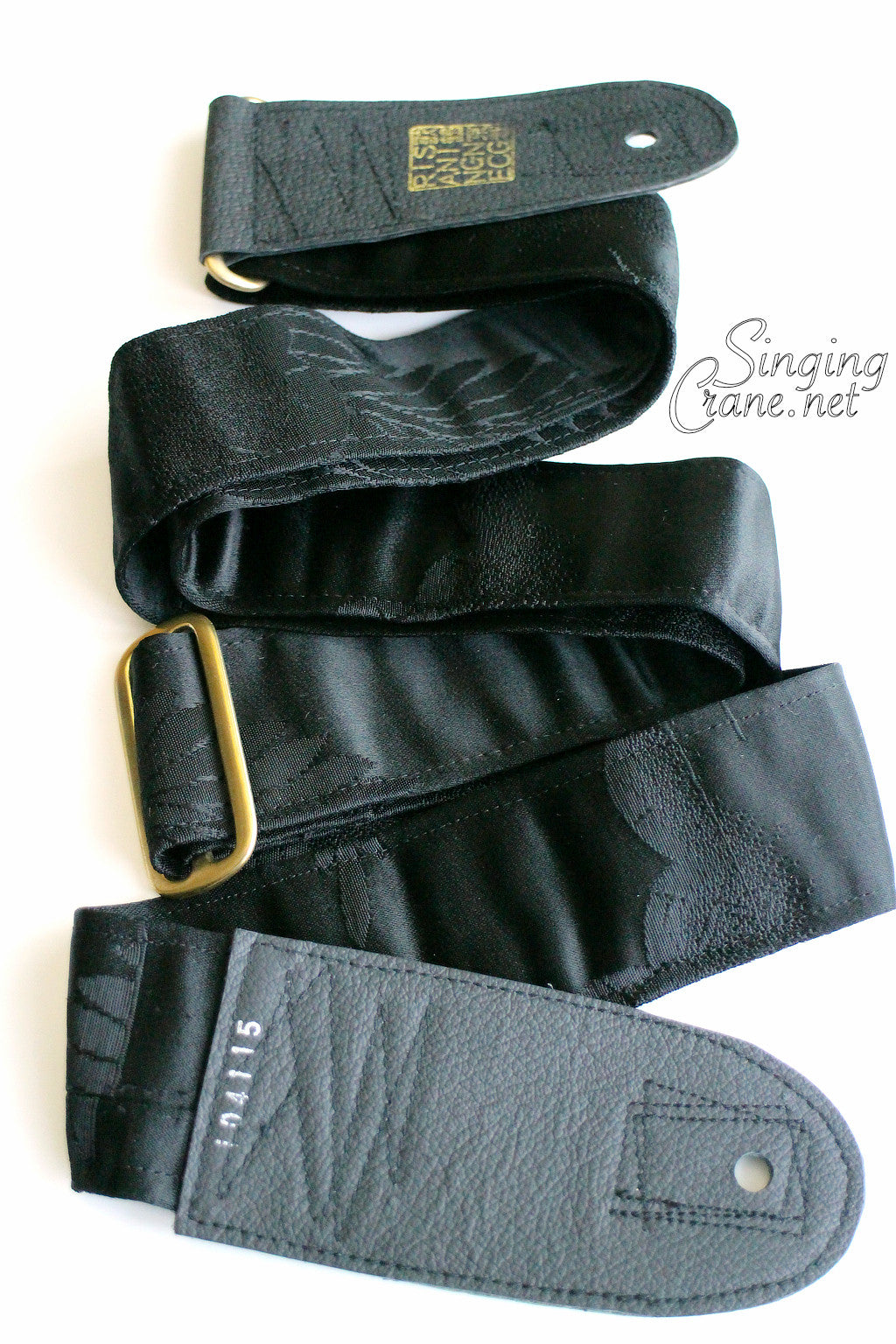 Singing Crane - Beautiful guitar strap - SC104115 : Shikkoku-original =SALE= 