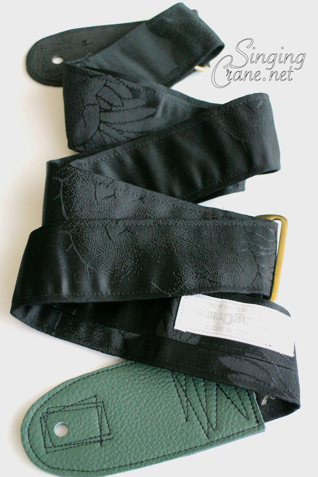 Singing Crane - Beautiful guitar strap - SC104115 : Shikkoku-original =SALE= 