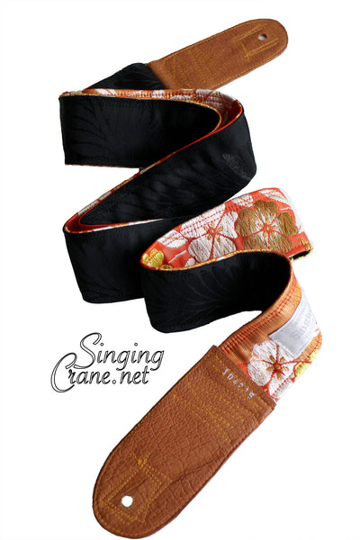 Singing Crane - Beautiful guitar strap - SC104215 : Shikkoku-orange 