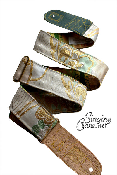 Singing Crane - Beautiful guitar strap - SC106215 : Unohana-green 