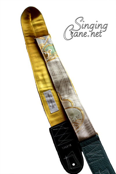 Singing Crane - Beautiful guitar strap - SC106315 : Unohana-yellow 