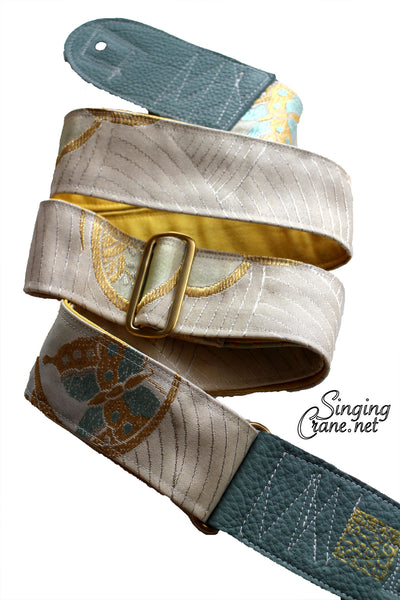 Singing Crane - Beautiful guitar strap - SC106315 : Unohana-yellow 