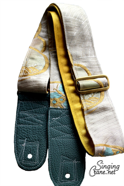 Singing Crane - Beautiful guitar strap - SC106315 : Unohana-yellow 