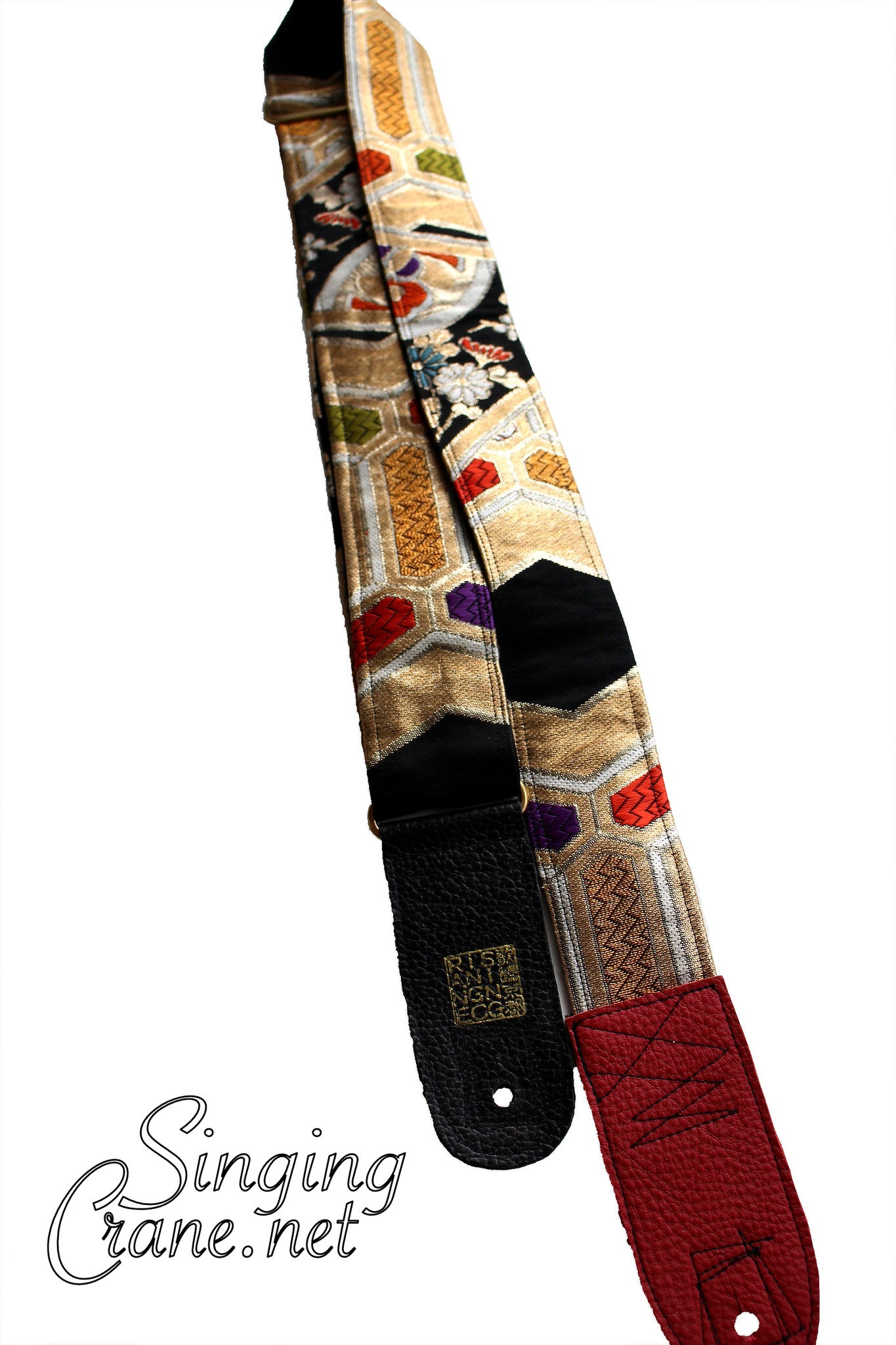 Singing Crane - Beautiful guitar strap - SC107215 : Nurebairo-black 
